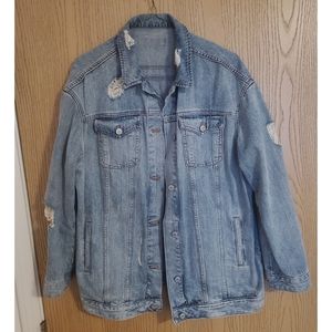 Sz L Express Distressed Jean Jacket